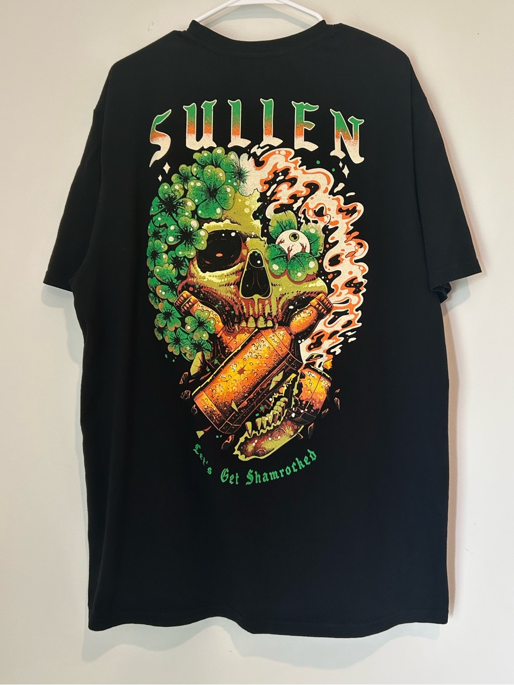 Sullen Art Collective Let’s Get Shamrocked Irish Flag XXL Black T-shirt